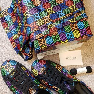 Gucci men psychedelic sneaker size 6.5